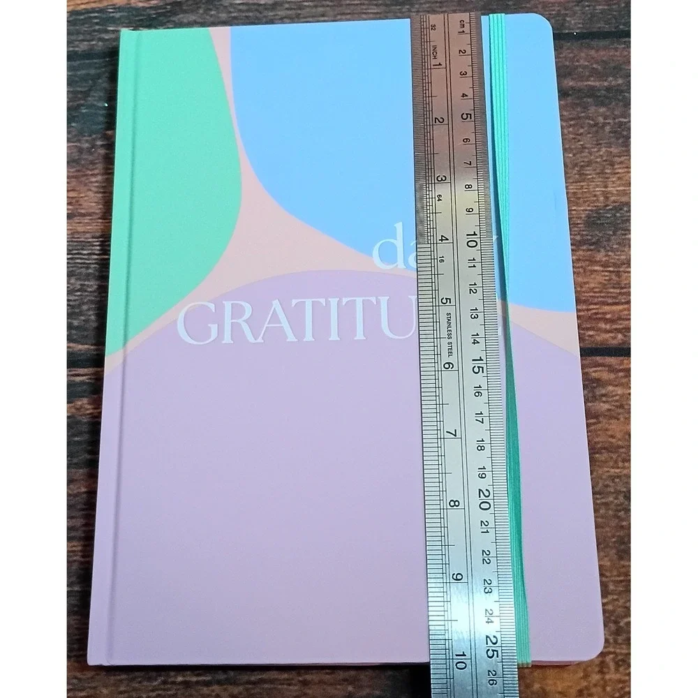 Spritz Daily Gratitude Journal Pastel Colorblock Hardcover Planner 120 Sheets‎